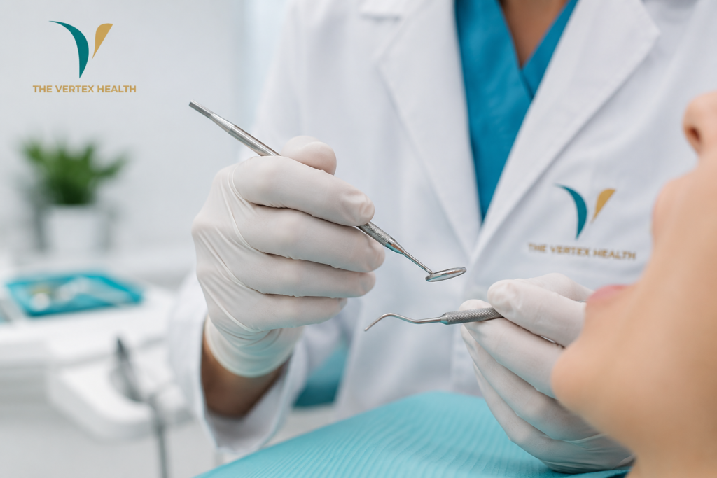 dentist providing dental care in Lahore during checkup