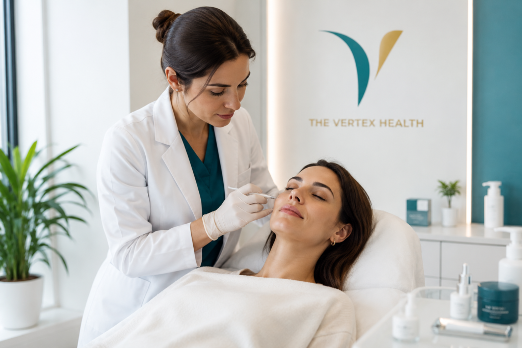 skin aesthetic treatments in Lahore performed by dermatologist at Vertex Health