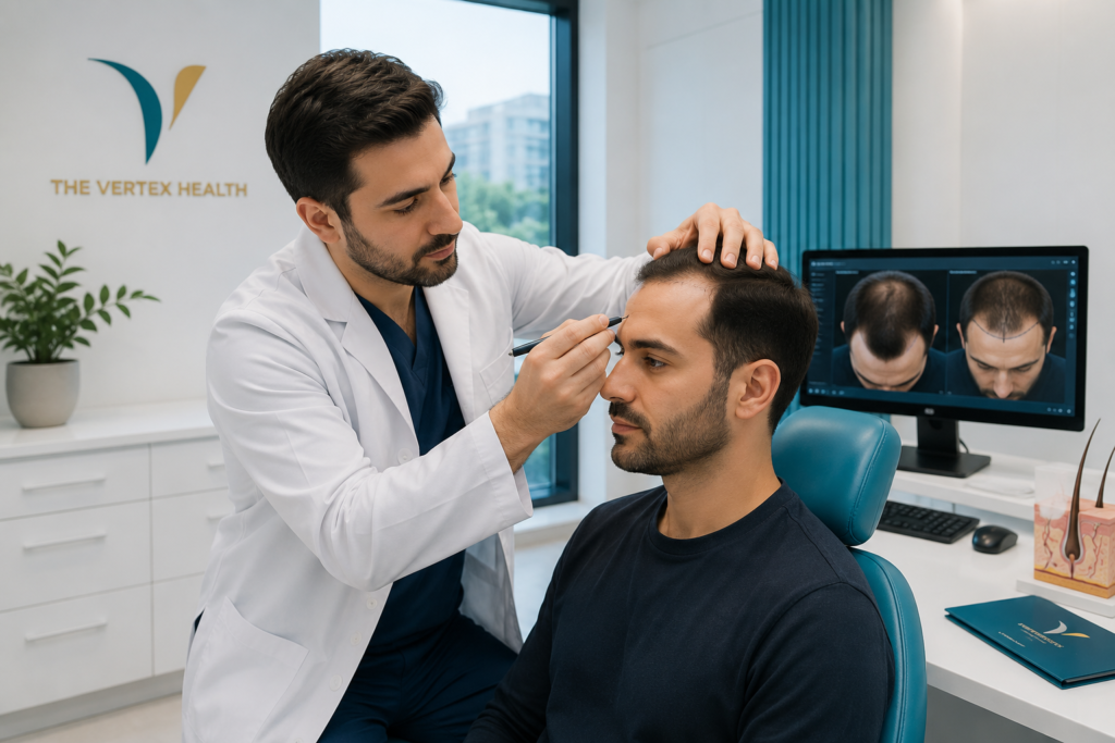 hair transplant in Lahore consultation at Vertex Health